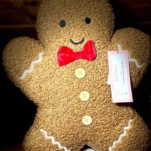 Cupcakes and Cashmere Viral Gingerbread Man Pillow